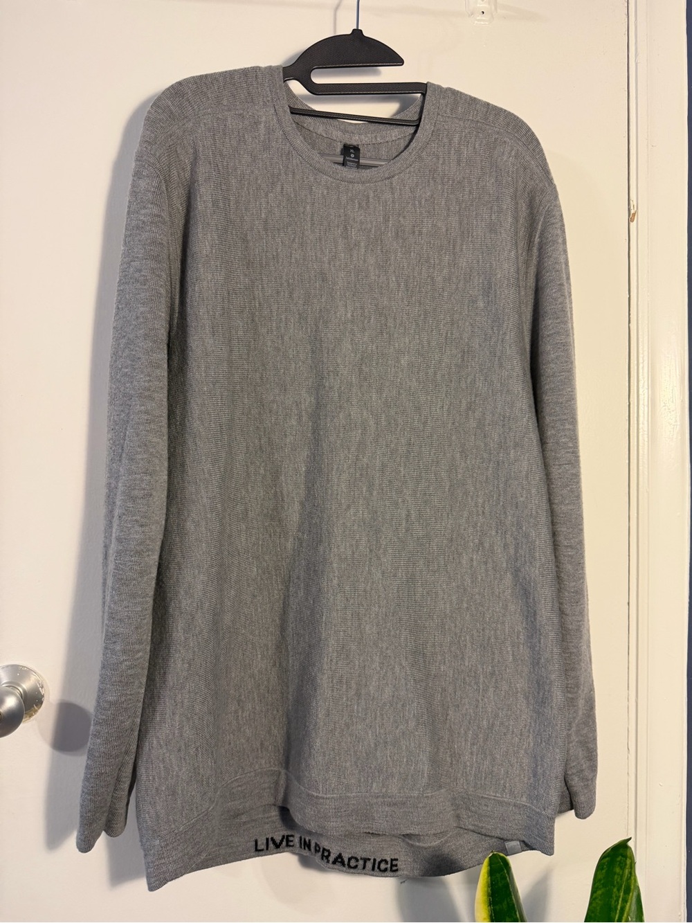 lululemon athletica Light Gray Crewneck Sweater